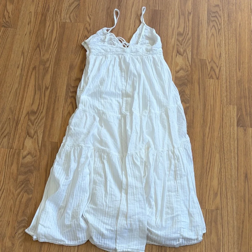 Lulu's Dress with Lace Bodice White Size Small S - Picture 7 of 7
